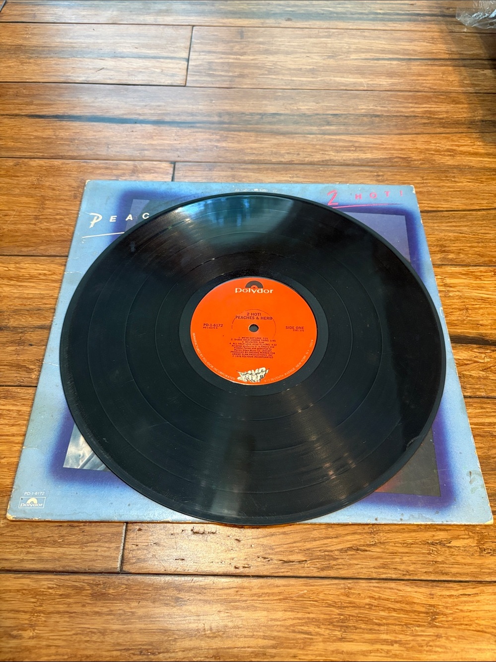 Vintage Peaches & Herb 2 Hot! Vinyl LP Album Record - Picture 6 of 7